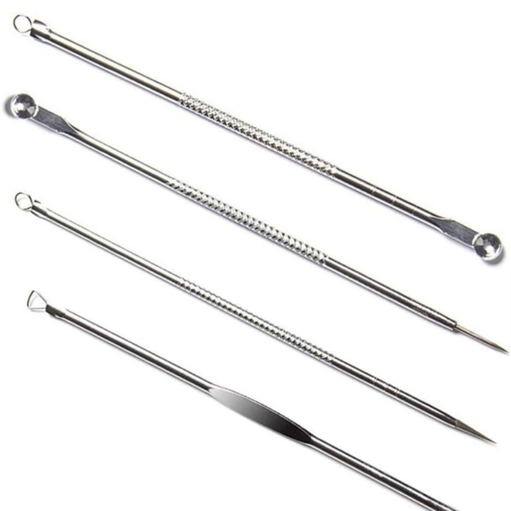4 Pc. Black head Remover Set stainless Steel.